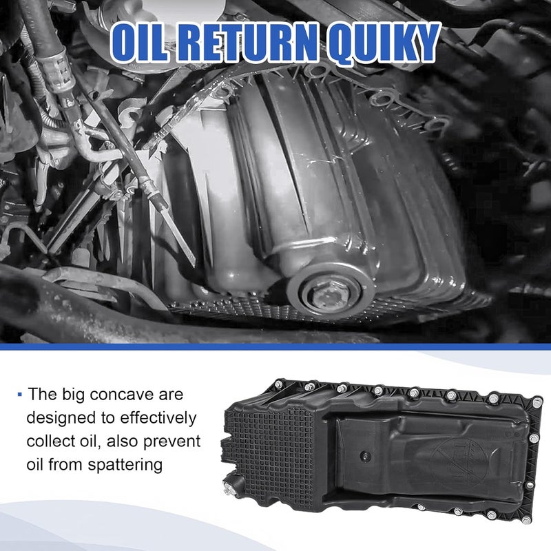 RALZAOTO 53022343AL Engine Oil Pan Replacement for Dodge Durango 2011-2015, Jeep Grand Cherokee 2011-2018 5.7L Replace 53022343AJ - Image 5